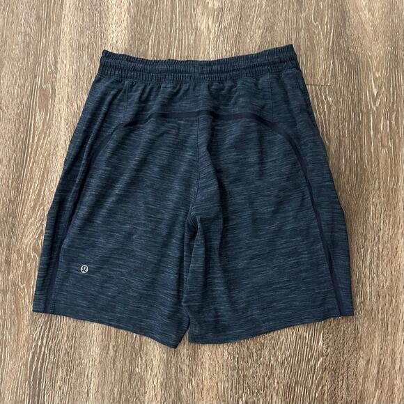 EUC Lululemon Pace Breaker Shorts Linerless 7" Small Heather Iron Blue True Navy - Picture 15 of 15